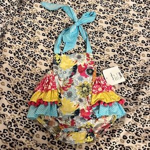 Floral Mixed Print Sunsuit